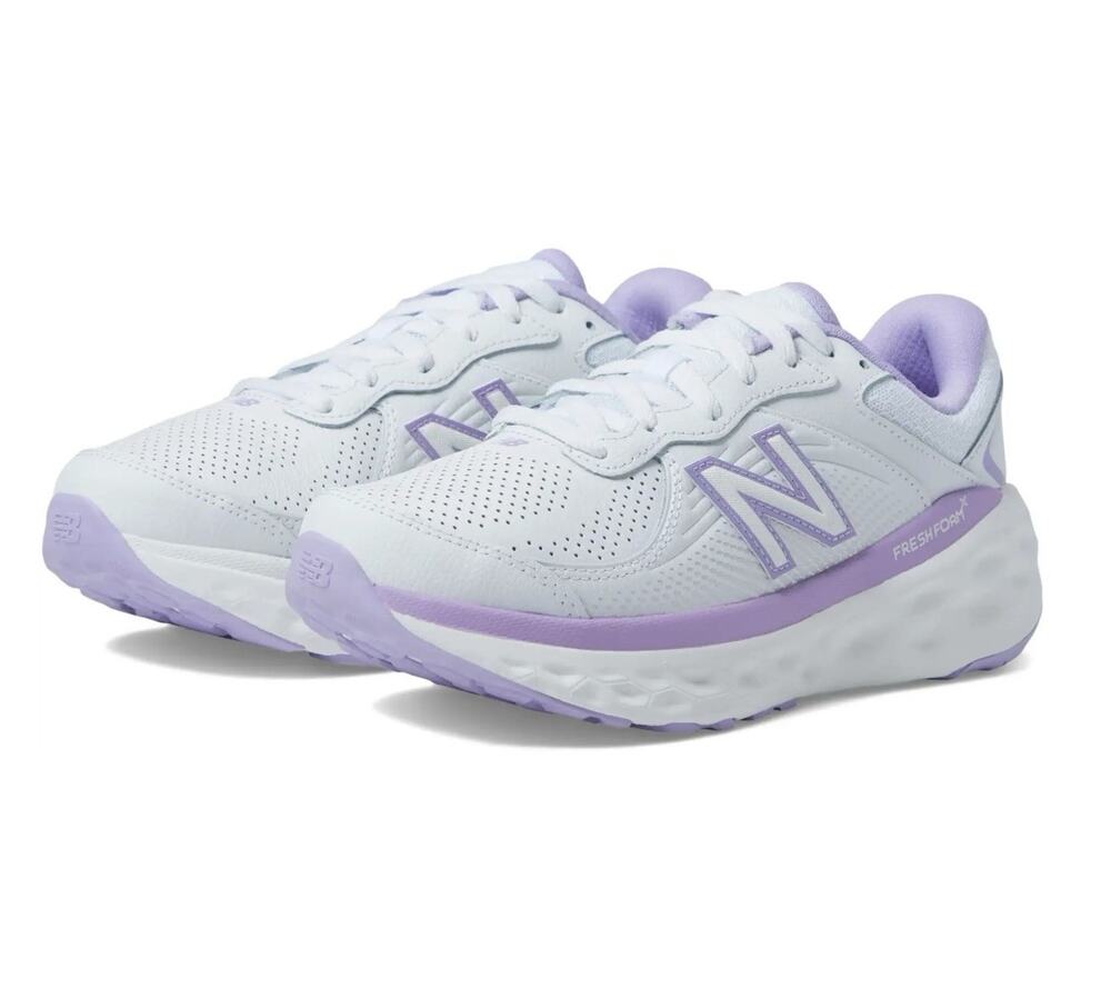 New Balance Fresh Foam X 840v1 Leather Women’s 12 Wide White Lilac Shoes New